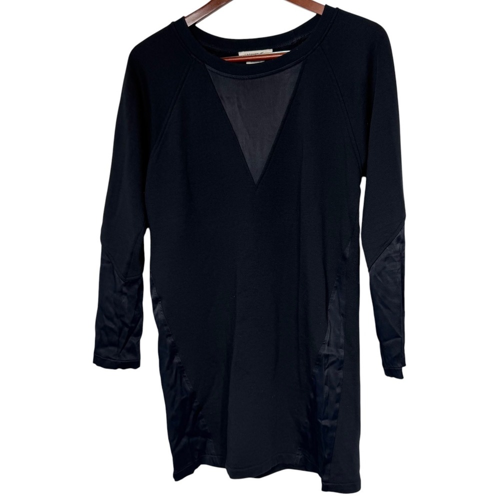 Lacoste F8357 Lacoste Women's Dress Small 36 Navy Contrast Panel Long Sleeve